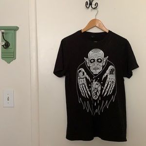 Black Nosferatu Vampire T-Shirt Small